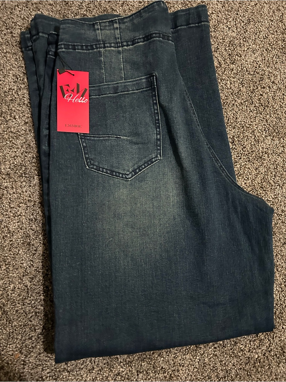 Women’s Dark Blue Wide-Leg Jeans -